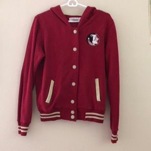 FSU hooded Varsity Jacket